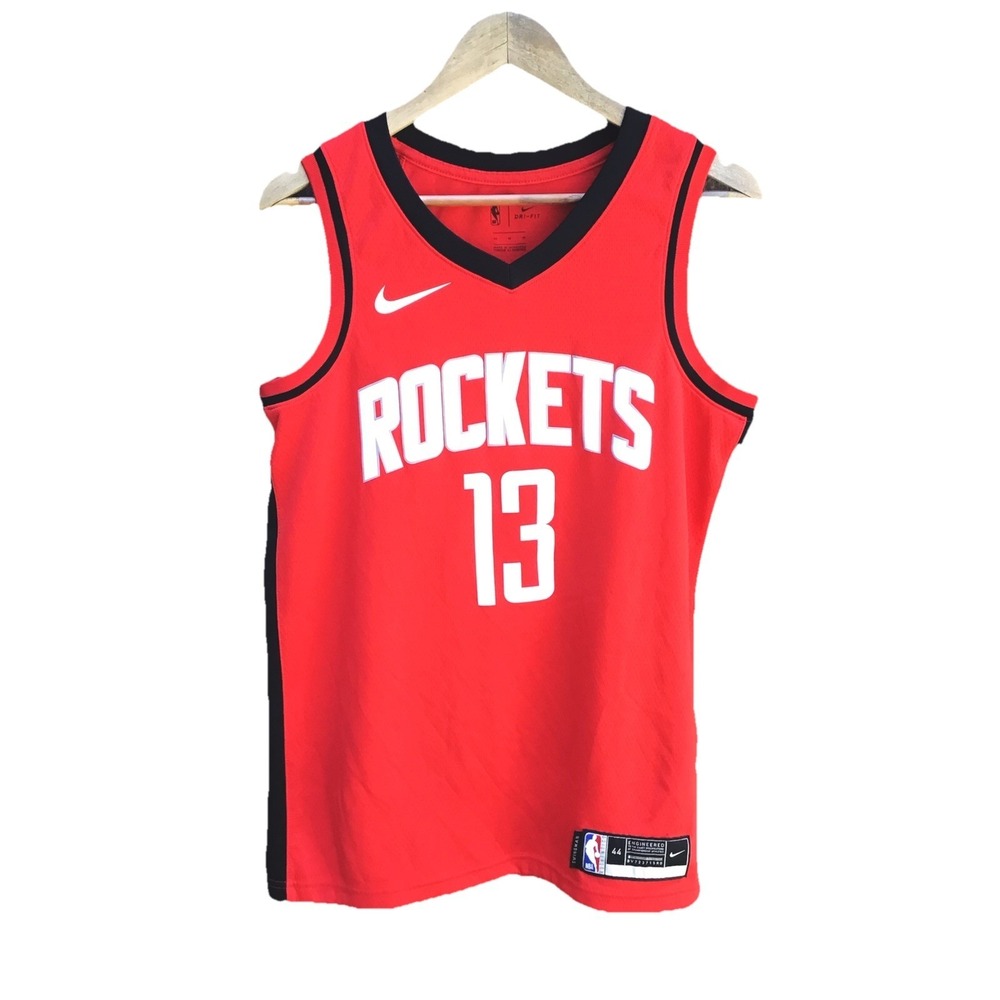 Nike Houston Rockets James Harden #13 Dri Fit Swingman NBA Jersey Medium Red